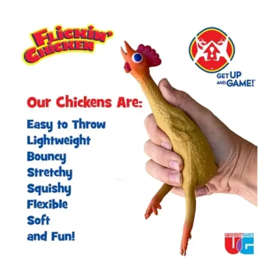 University Games Flickin Chicken Toss Game set image {3}