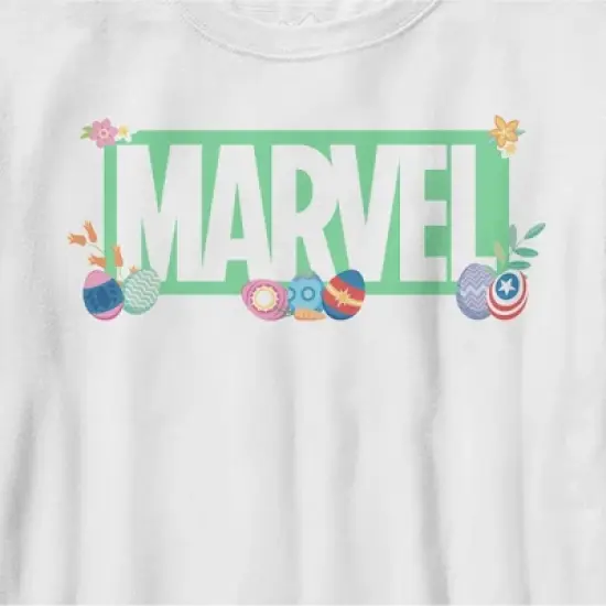 Boy's Marvel Easter Themed Logo T-Shirt image {1}