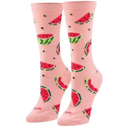 Cool Socks, Cute Fun Fruit Print Novelty Crew Socks for Women image {7}