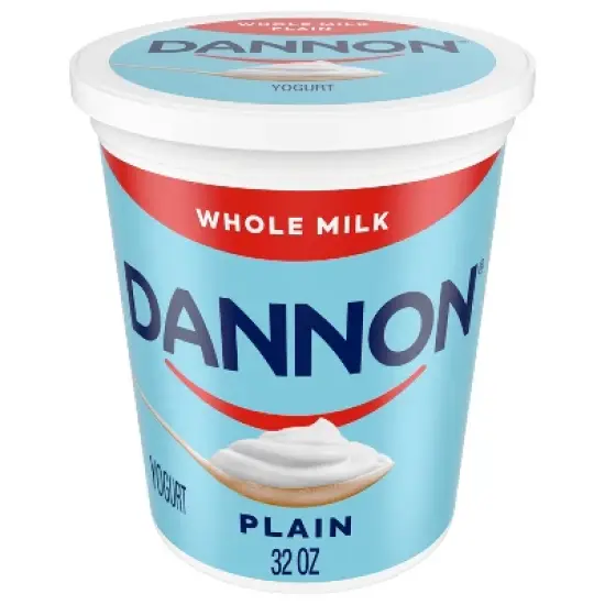 Dannon Whole Milk Non-GMO Project Verified Plain Yogurt - 32oz Tub image {13}