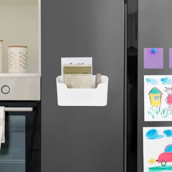 Unique Bargains Large Capacity Adhesive Wall No Drilling Magazine File Holders image {3}