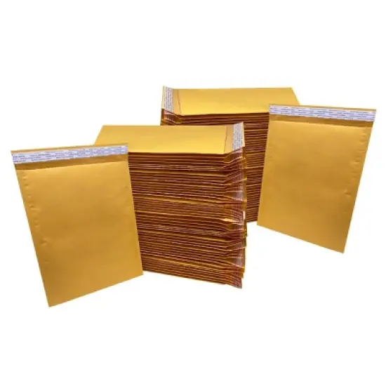 UOFFICE Pack of 100 Kraft Bubble Mailers 9.5" x 14.5" #4 Self-Seal Padded Envelopes image {3}
