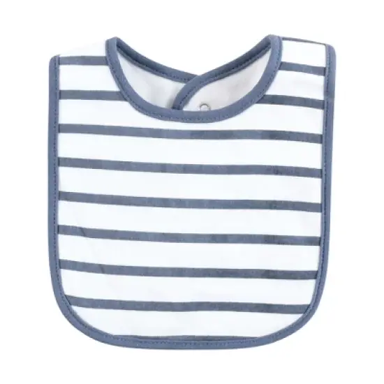 Hudson Baby Unisex Cotton Bibs, Pastel Dino, One Size image {3}