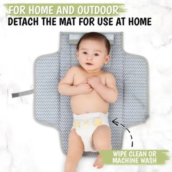 KeaBabies Ezee Diaper Changing Pad, Portable Diaper Changing Mat, Waterproof Foldable Diaper Changing Pad image {7}