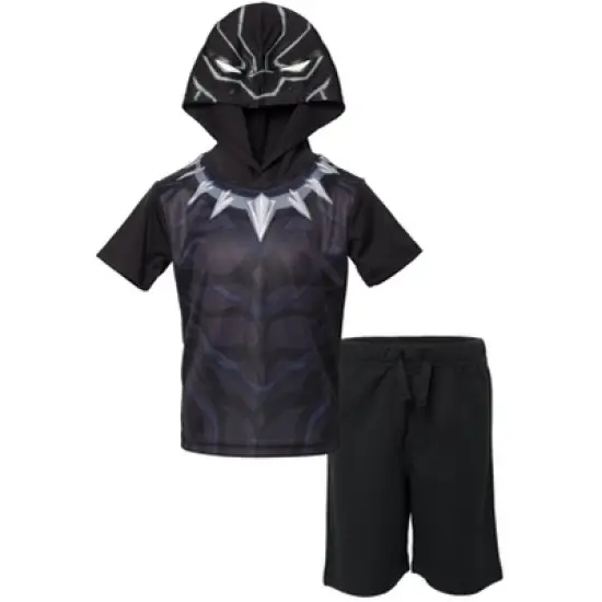 Marvel Avengers Spider-Man Venom Thor Captain America Athletic T-Shirt MeshShorts Outfit Set Toddler image {6}