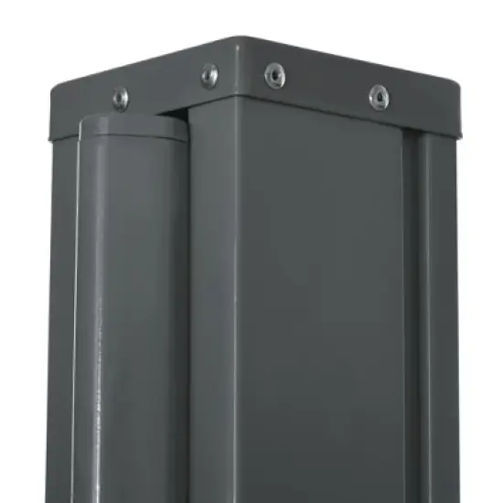 Outsunny Side Awning, Retractable Privacy Screen & Driveway Guard Instant Outside Screen/Wall Side Shade and Wind Block for Garden Black image {5}