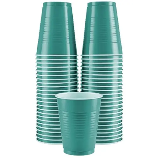 SparkSettings Disposable Plastic Cups 18oz, 50 Pack image {15}