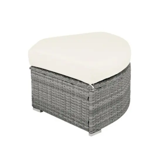 Modular Rattan Patio Sectional Set with Daybed & Storage Table - Weather-Resistant Outdoor Sofa for Pool, Garden & Backyard image {13}