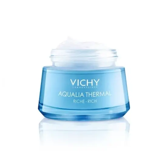 Vichy Aqualia Thermal Rich Face Cream Moisturizer for Dry Skin, Facial Moisturizer with Hyaluronic Acid - 1.69 fl oz​ image {4}