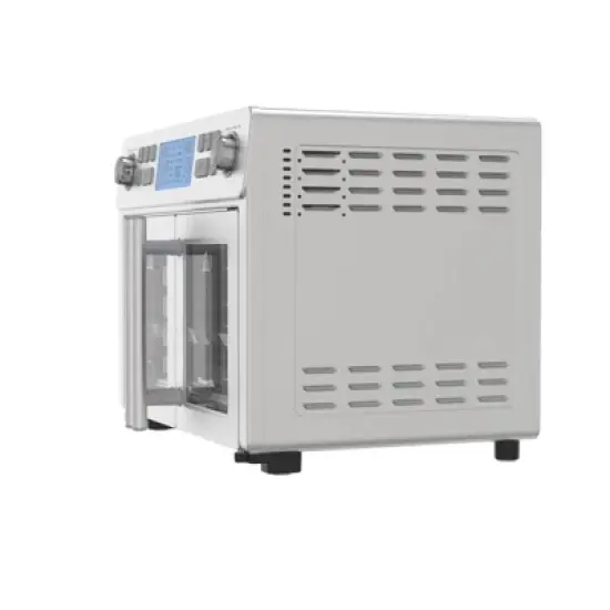 PowerXL SmartSynx 1750W Duplex French Door Toaster Oven and Air Fryer: Stainless Steel Countertop, 25L Capacity image {3}