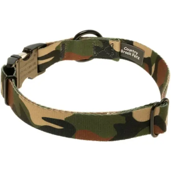 Country Brook Petz Premium Woodland Camo HD Dog Collar image {2}