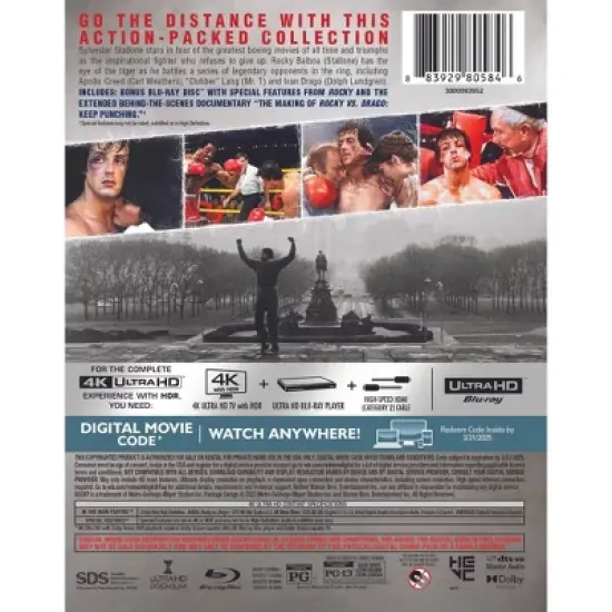 Rocky 4-Film I-IV Collection (4K/UHD + Digital) image {2}