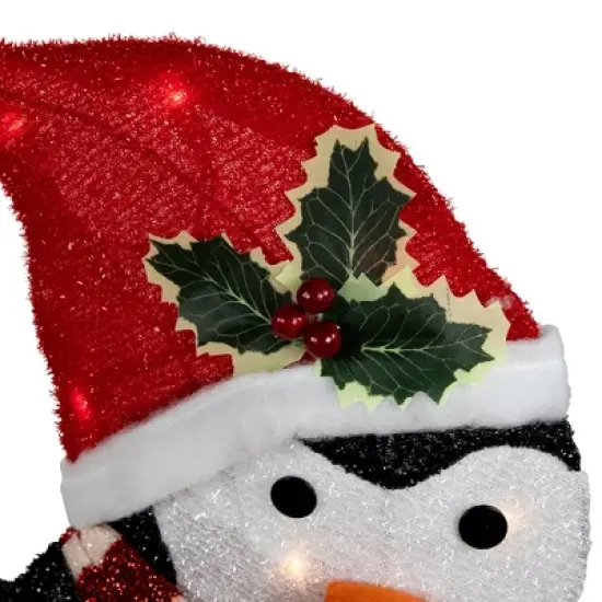 Northlight 41.25" Lighted Ice Skating Polar Bear and Penguin Outdoor Christmas Decoration image {5}