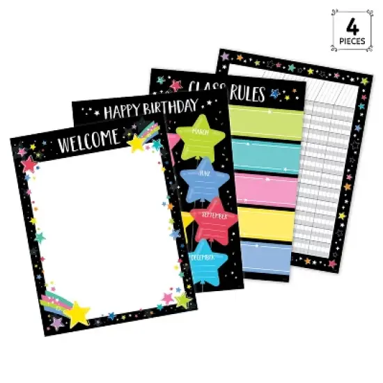 Creative Teaching Press&reg; Star Bright Classroom Essentials 4-Chart Pack image {1}