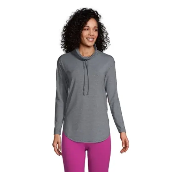 Lands' End Women's Power Performance Cowl Neck Top image {8}