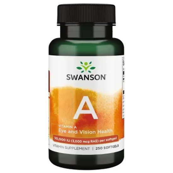 Swanson Vitamin A Supplement, Helps Support Healthy Eyes, Skin, Hair & Immune System, 250 Softgels image {5}