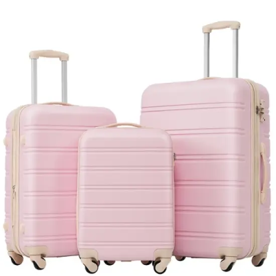 Cesicia 3 Piece Luggage Set Hardside Spinner Suitcase with TSA Lock 20in & 24 in & 28in image {11}