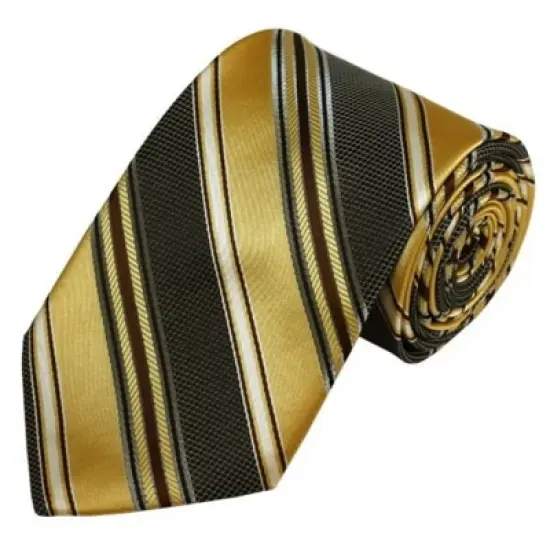 Men's Stripe 3.25 Inch Wide And 58 Inch Long Woven Neckties image {9}