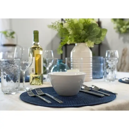 Elanze Designs Slant Side Glossy Ceramic 6.5 inch Contemporary Serving Bowl, White image {4}