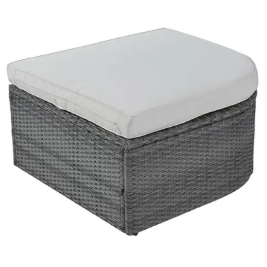 Patio PE Rattan Daybed Sunbed with Retractable Canopy-ModernLuxe image {9}