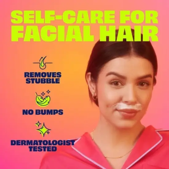 Nair Moisturizing Facial Hair Removal Cream with Sweet Almond Oil - 2.0oz image {2}