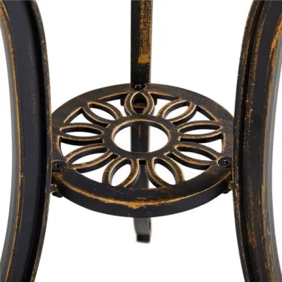 Yaheetech 3 Piece Outdoor Bistro Table Set image {7}