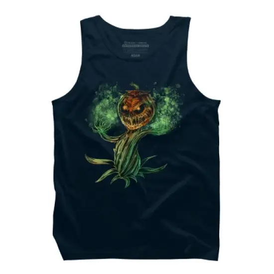 Men's Design By Humans Halloween Pumpkin Fun T-Shirt for Men Women By Dzuu Tank Top image {5}