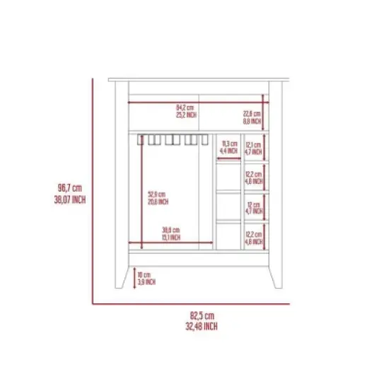 Gulches Black Bar Cabinet: Elegant Storage & Wine Organization image {4}