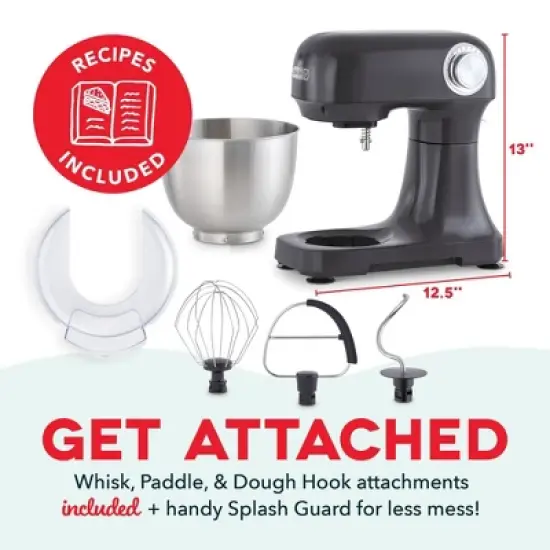 Dash Tilt Head 3.5qt Stand Mixer image {6}