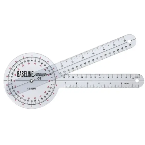 Baseline Goniometer Plastic 12 Inch Arm Length image {4}
