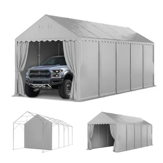 Captiva Designs 13&rsquo;x26&rsquo; & 13&rsquo;x32&rsquo; Heavy-Duty Canopy Tents &ndash; Waterproof, UV Resistant with Vents & Sidewalls for Events, Markets, Weddings, and Parties image {8}