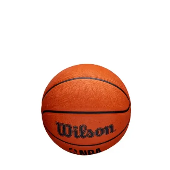 Wilson NBA Authentic Mini Basketball - Brown: Composite Shell, Butyl Bladder, Size 3 image {4}
