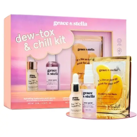 Grace & Stella Dew-tox & Chill Skincare Gift Set - 7pc image {3}