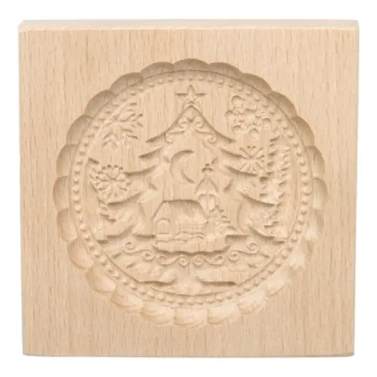 Unique Bargains Wooden 3D Carved Non-stick Vintage Baking Cookie Biscuit Mould image {17}