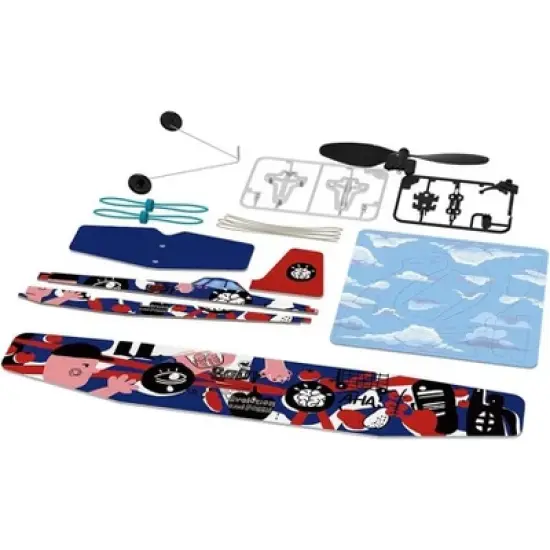 Playsteam Rubber Band Airplane Science - Low Wing image {2}