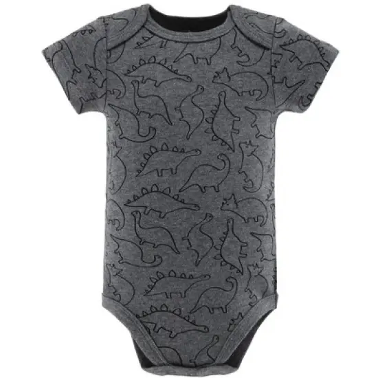 The Peanutshell Baby Boy Short Sleeve Bodysuits, 5-Pack, Camo Dinosaur, Newborn to 24 Months image {4}