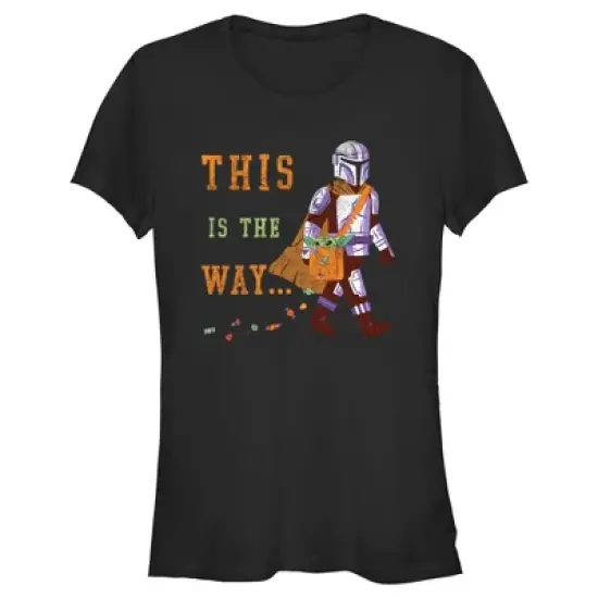 Junior's Star Wars The Mandalorian Halloween This is the Way Treats T-Shirt image {3}