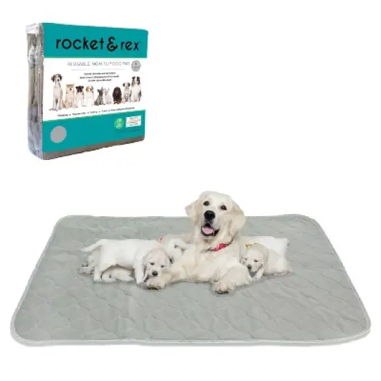 rocket & rex No Slip, Washable Reusable Whelping and Playpen Pads for Dogs image {9}