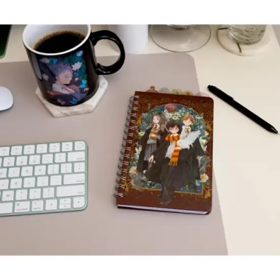 Silver Buffalo Harry Potter Anime Hogwarts 75-Page Spiral Notebook | 8 x 5 Inches image {7}