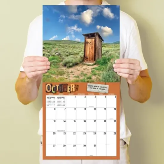 TF Publishing 2024 Wall Calendar 12"x12" Outhouses image {3}