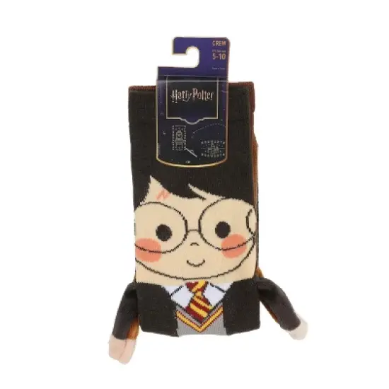 Harry Potter Harry & Hagrid Women's Casual Crew Socks With 3D Arms image {5}