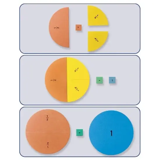 Educational Insights Foam Magnetic Fraction Circles image {2}