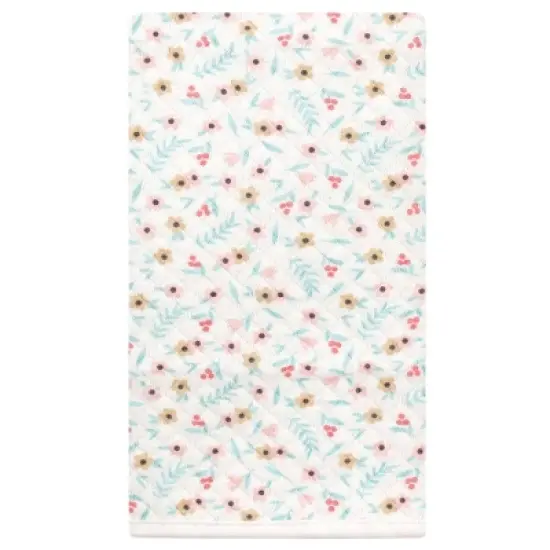 Hudson Baby Infant Girl Quilted Burp Cloths, Girl Forest, One Size image {3}