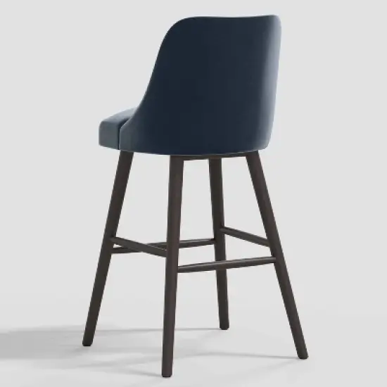 Geller Modern Counter Height Barstool in Shiny Velvet - Threshold&trade; image {3}