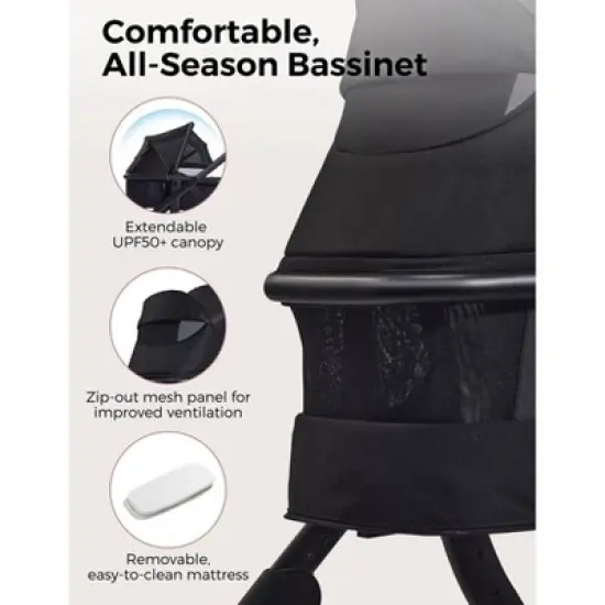 Momcozy ChangeGo Baby Stroller - Black image {7}