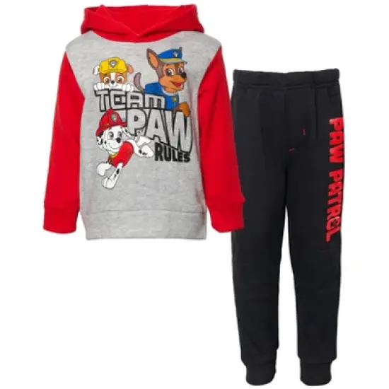 Paw Patrol Rubble Marshall Chase Fleece Pullover Hoodie and Pants Outfit Set Toddler image {7}