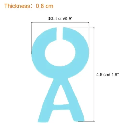 Unique Bargains Silicone Bright Colors Soft Lightweight Letter Shape Wine Glass Identifier image {1}