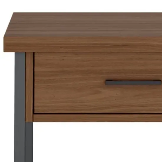 Hawkins Metal/Wood Bedside Nightstand Walnut - WyndenHall image {6}