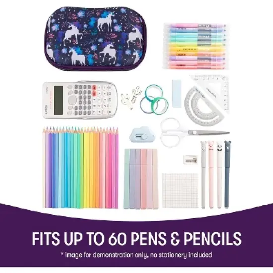 ZIPIT Unicorn Pencil Case, Pencil Box for Girls image {2}