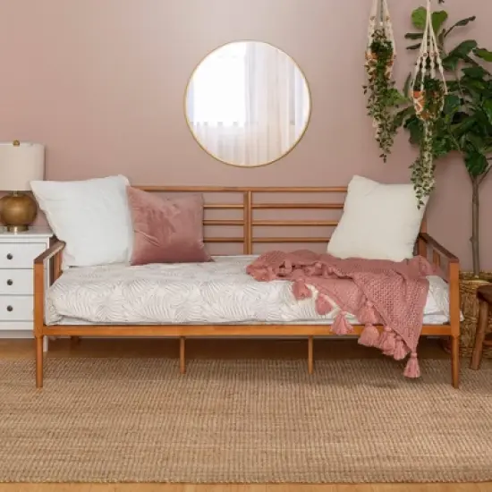 Mid Century Modern Solid Wood Spindle Daybed - Saracina Home image {1}